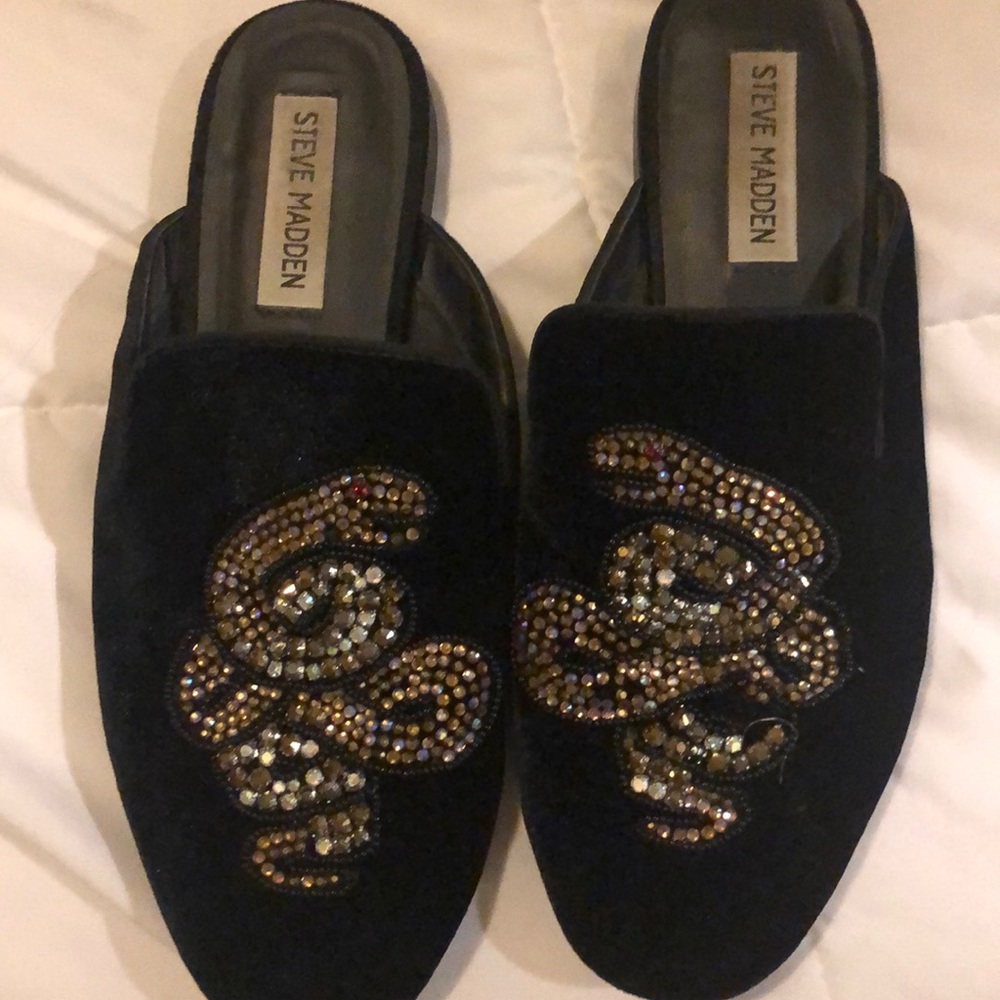 Steve Madden Velvet Mules